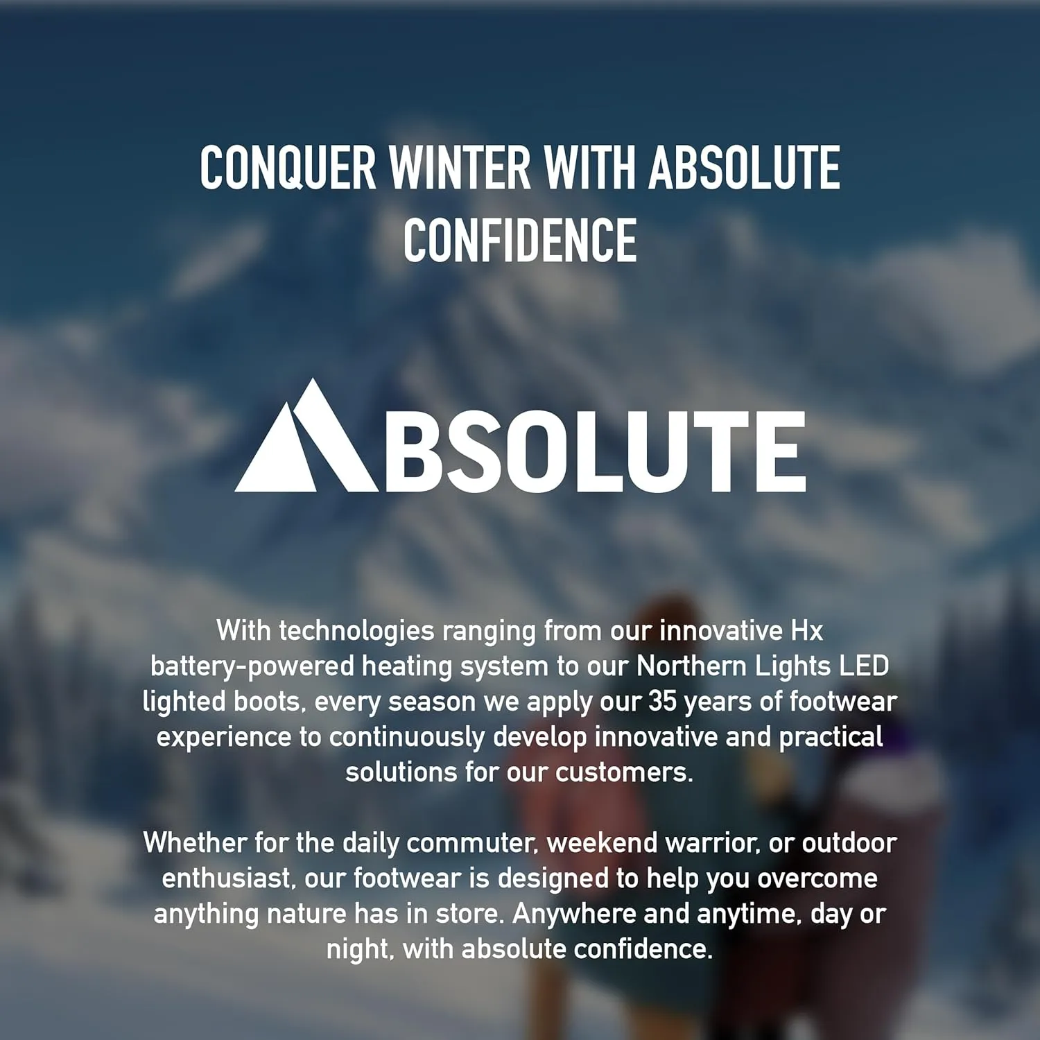 Absolute Scout 3 Tall Snow Winter Boots for Men, Warm, Insulated, Waterproof