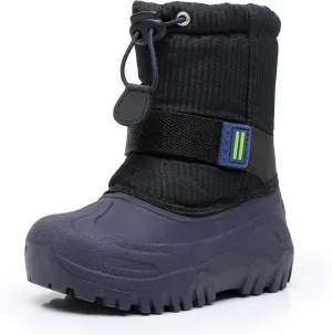 Ahannie Kids Boys Girls Winter Snow Boots Waterproof Anti-Slip Warm Outdoor Shoes (Toddler/Little Kid)