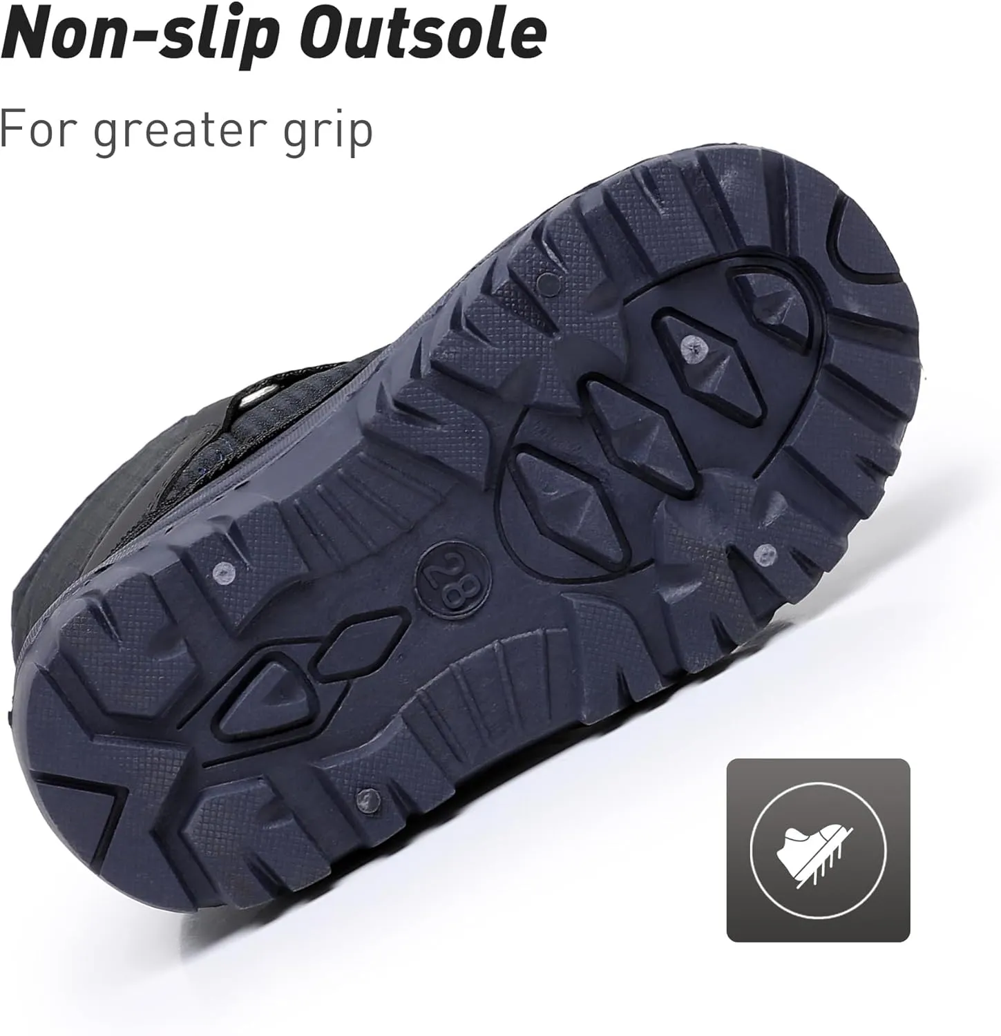 Ahannie Kids Boys Girls Winter Snow Boots Waterproof Anti-Slip Warm Outdoor Shoes (Toddler/Little Kid)