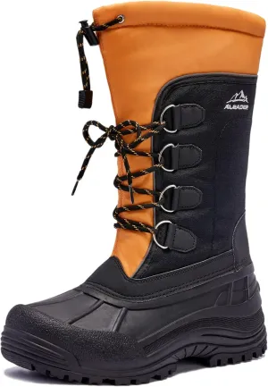 ALEADER Men's Winter Waterproof Insulated Shell Warm Inner Comfortable Outdoor Snow Boots