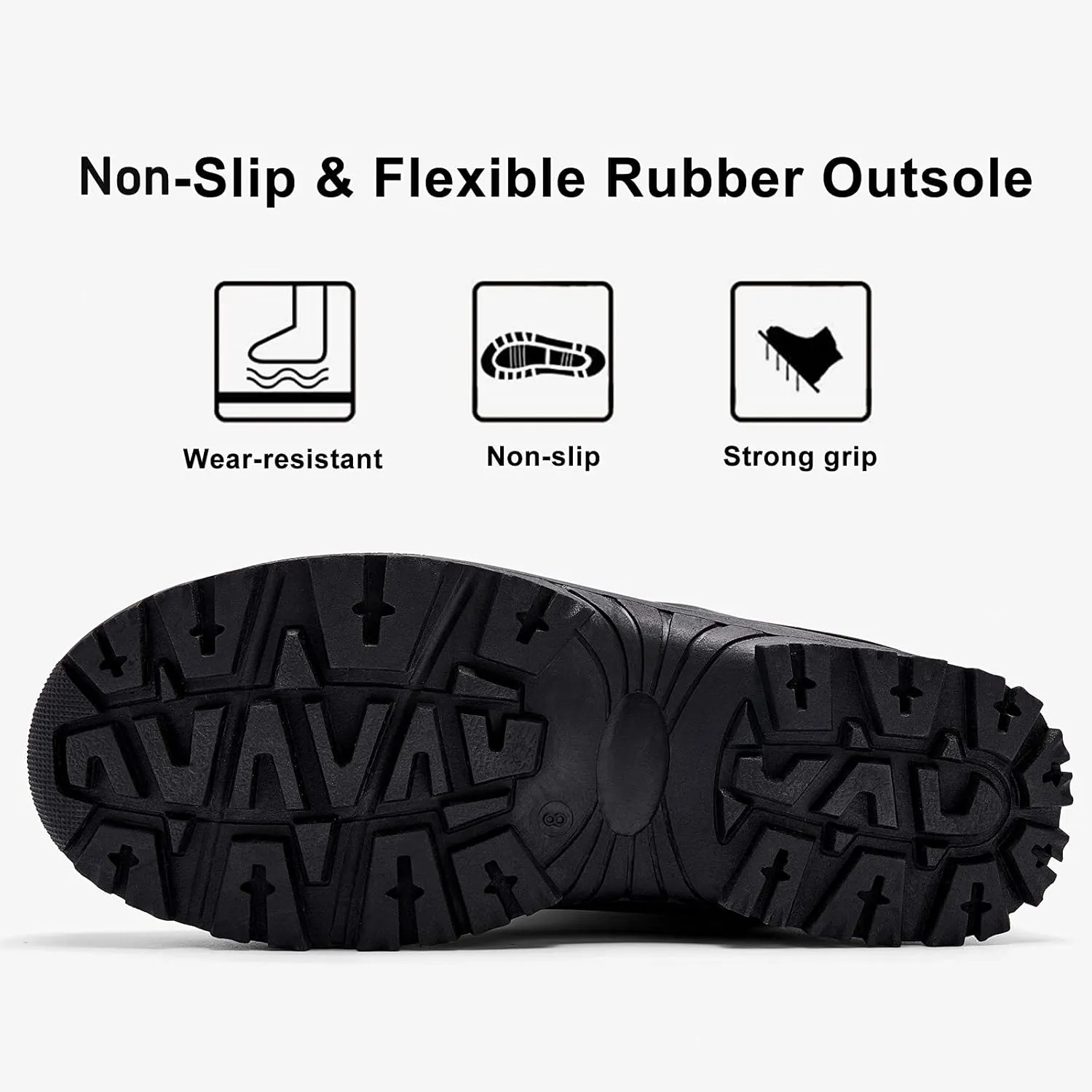 ALEADER Men's Winter Waterproof Insulated Shell Warm Inner Comfortable Outdoor Snow Boots