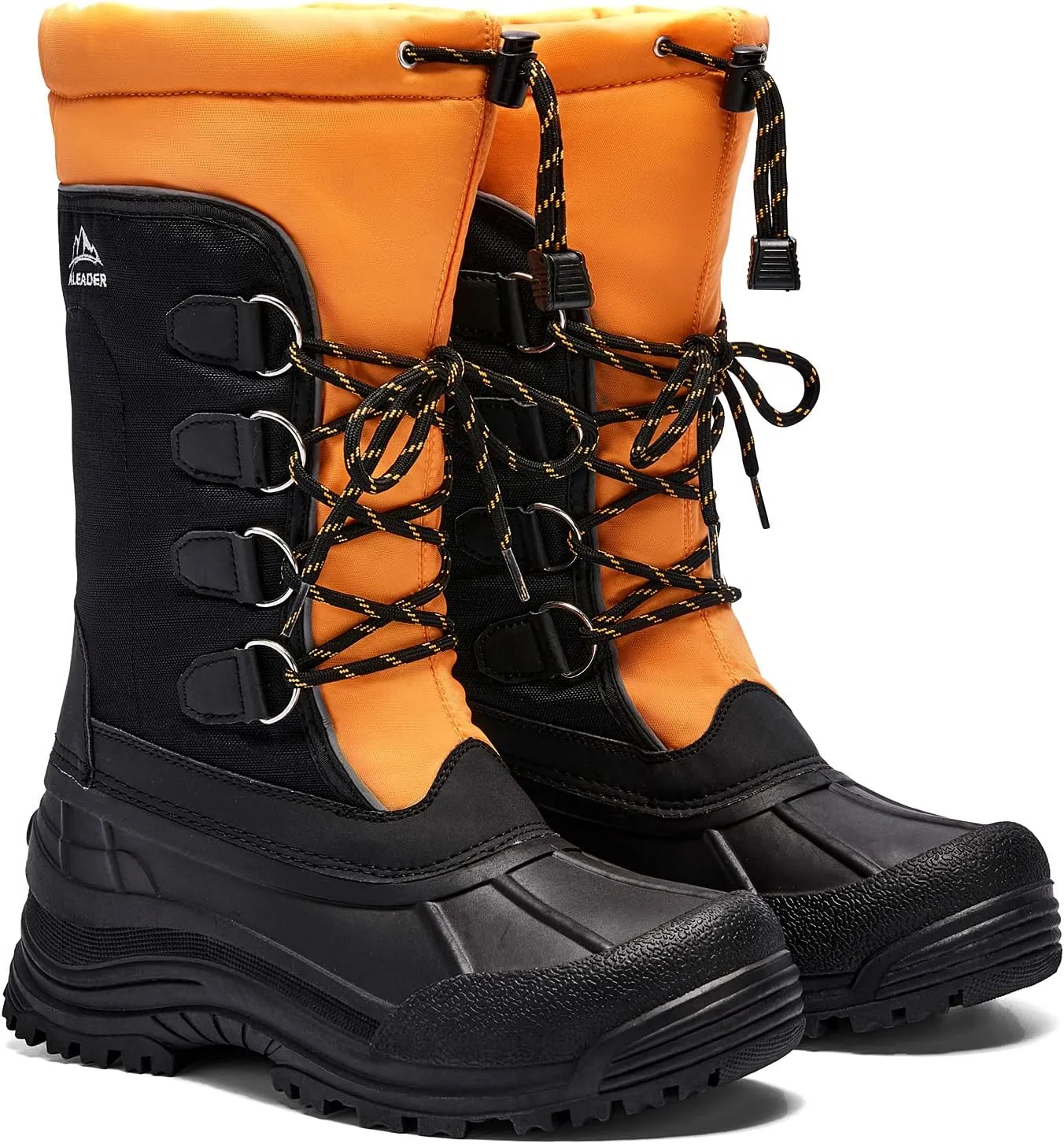 ALEADER Men's Winter Waterproof Insulated Shell Warm Inner Comfortable Outdoor Snow Boots