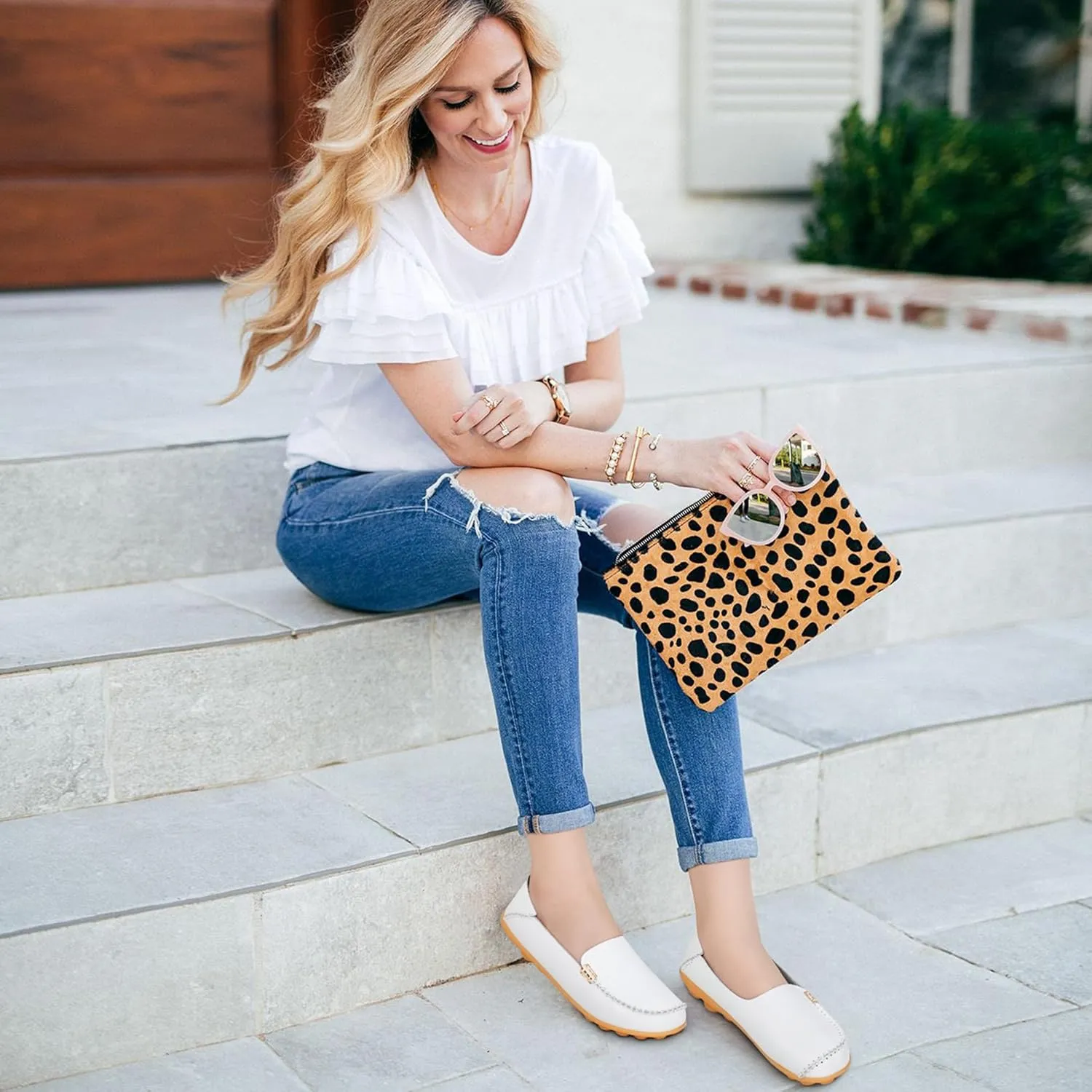 Alicegana Loafers for Women Shoes Casual: Slip on Flat Shoes Ladies Comfortable Dressy Moccasins Driving Penny Loafers
