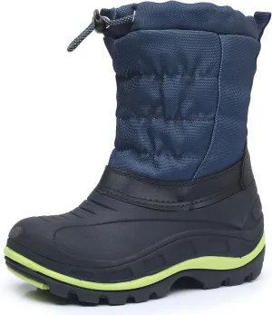 Apakowa Boys Girls Snow Boots Outdoor Slip Resistant Insulated Waterproof Winter Snow Boots (Toddler/Little Kid/Big Kid)