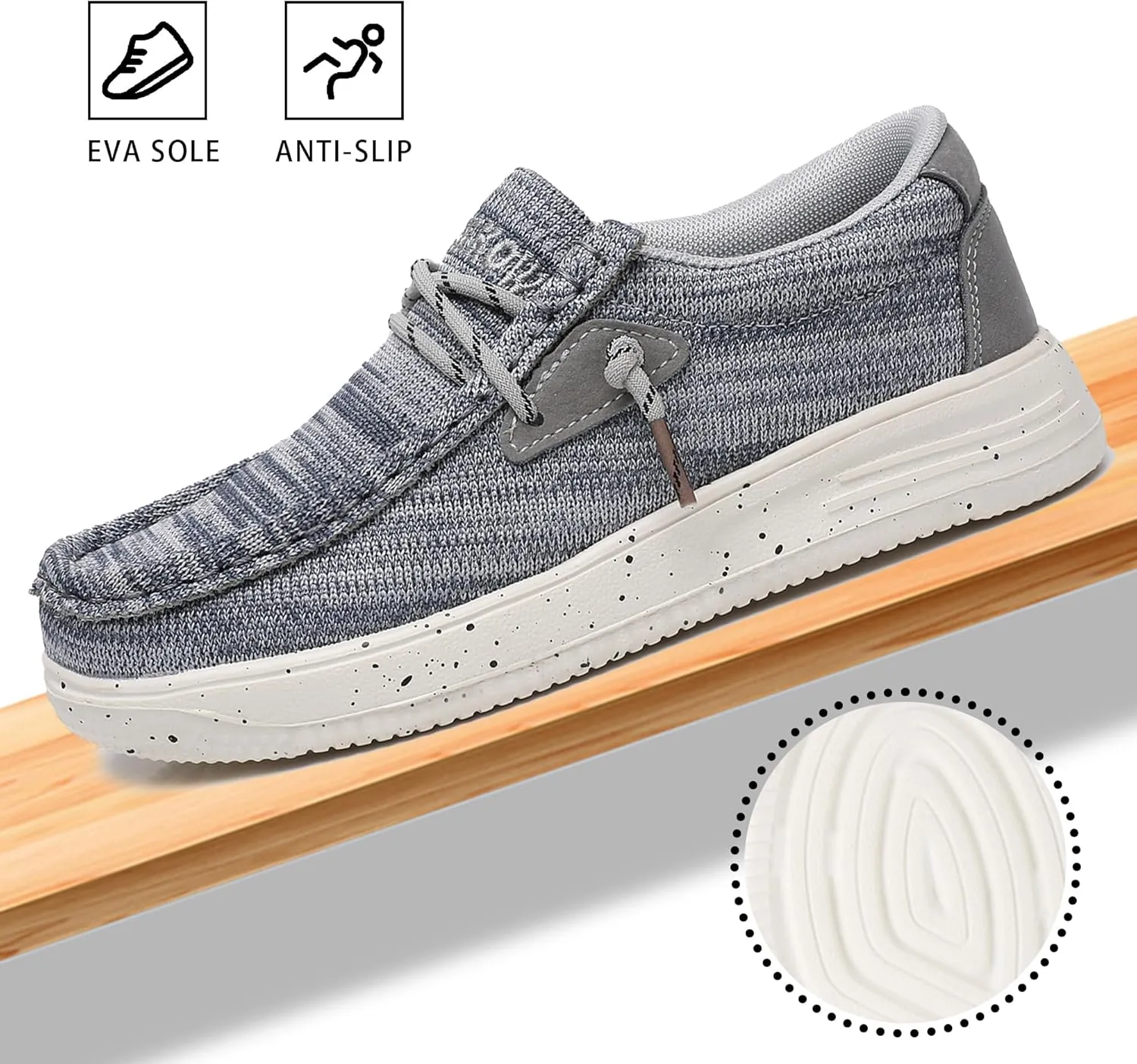 Apakowa Kids Boys Girls Loafers Slip-On Casual Walking Shoes Comfortable & Lightweight (Toddler/Little Kid/Big Kid)