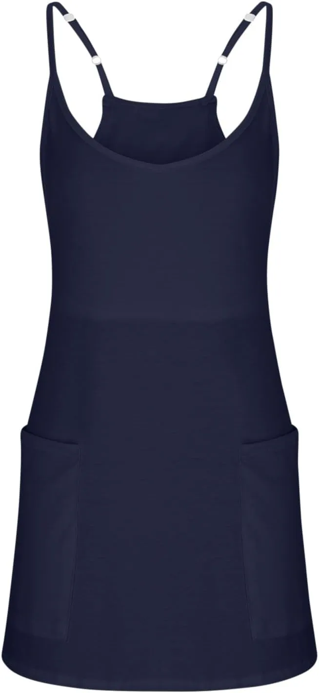 Athletic Dress for Women with Shorts Underneath Summer Workout Set Sleeveless Mini Dress Tennis Sundresses Top Romper
