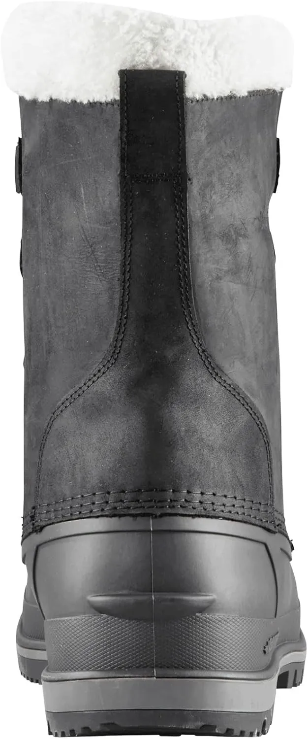 Baffin Men's CANADA Winter Boots | Waterproof Insulated Leather Boots for Cold Weather | Faux-Fur Collar & GelFlex Midsole