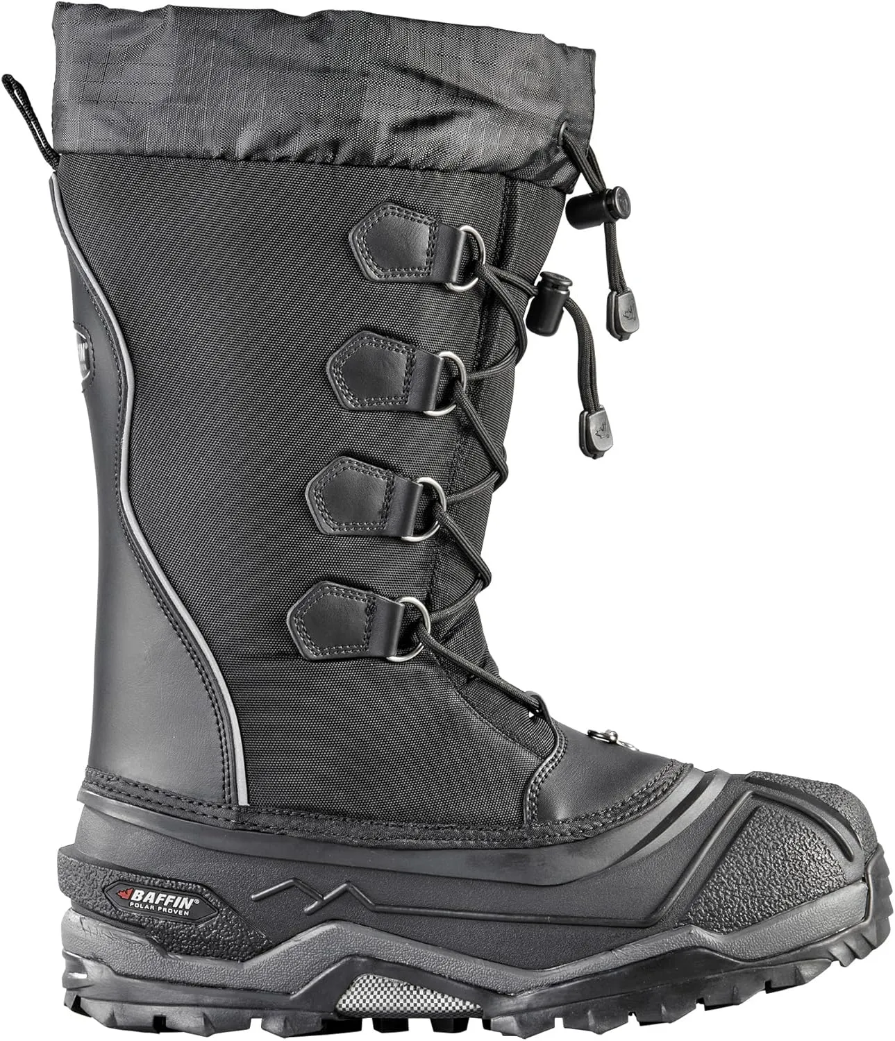 Baffin Men's ICEBREAKER Lightweight Warm Insulated Waterproof Slip-Resistant Seam-Sealed Winter Snow Boots for Snowshoeing