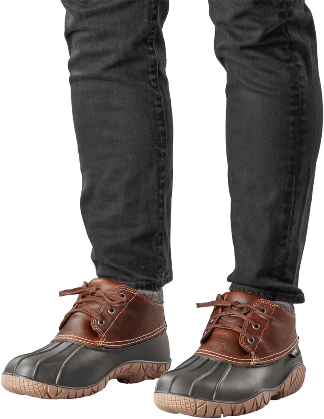 Baffin Men's WHITETAIL II Waterproof Insulated Low-Height Outdoor Snow Boots, Full-Grain Leather Upper, Flexible Rubber Base