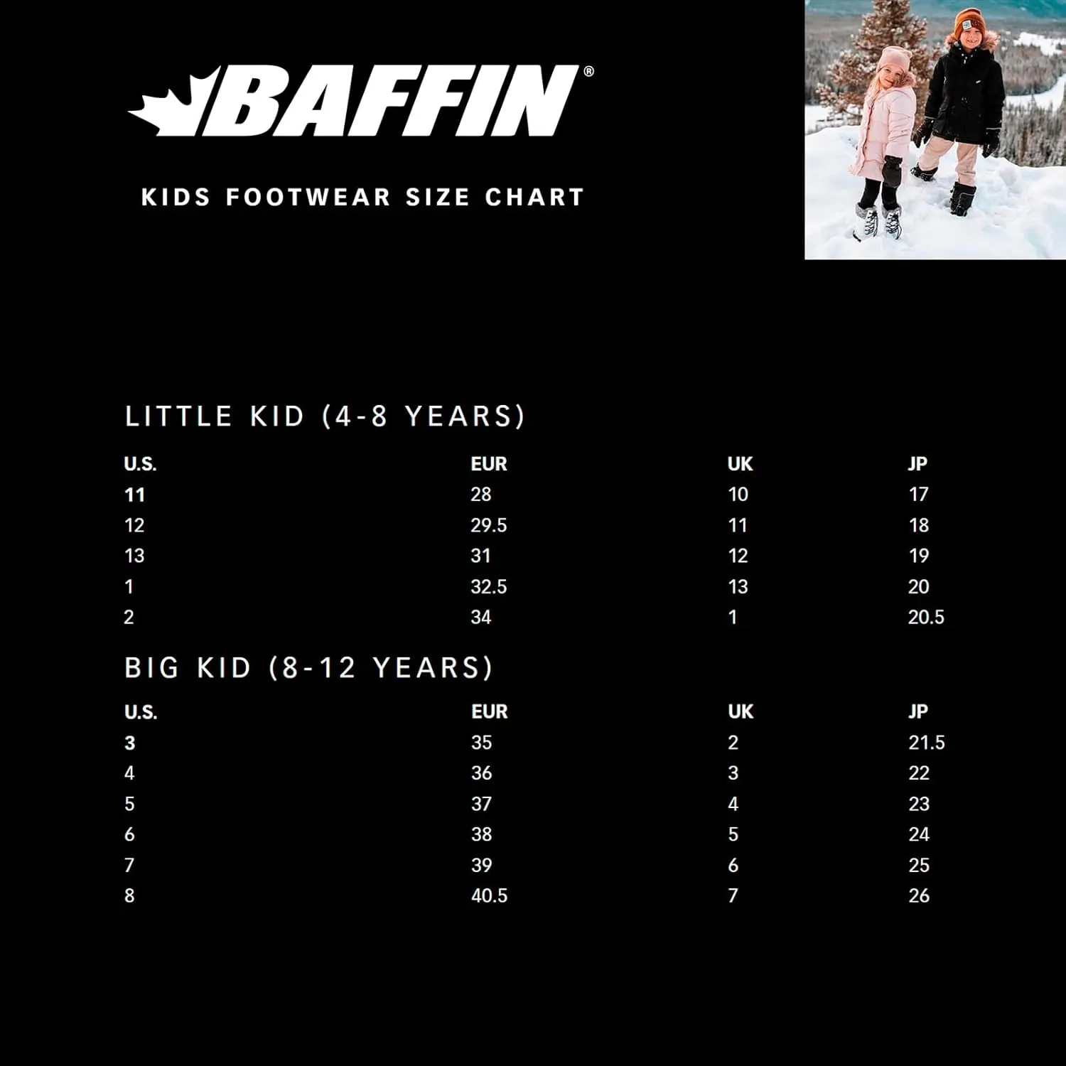 Baffin Unisex-Child Mustang Snow Boot