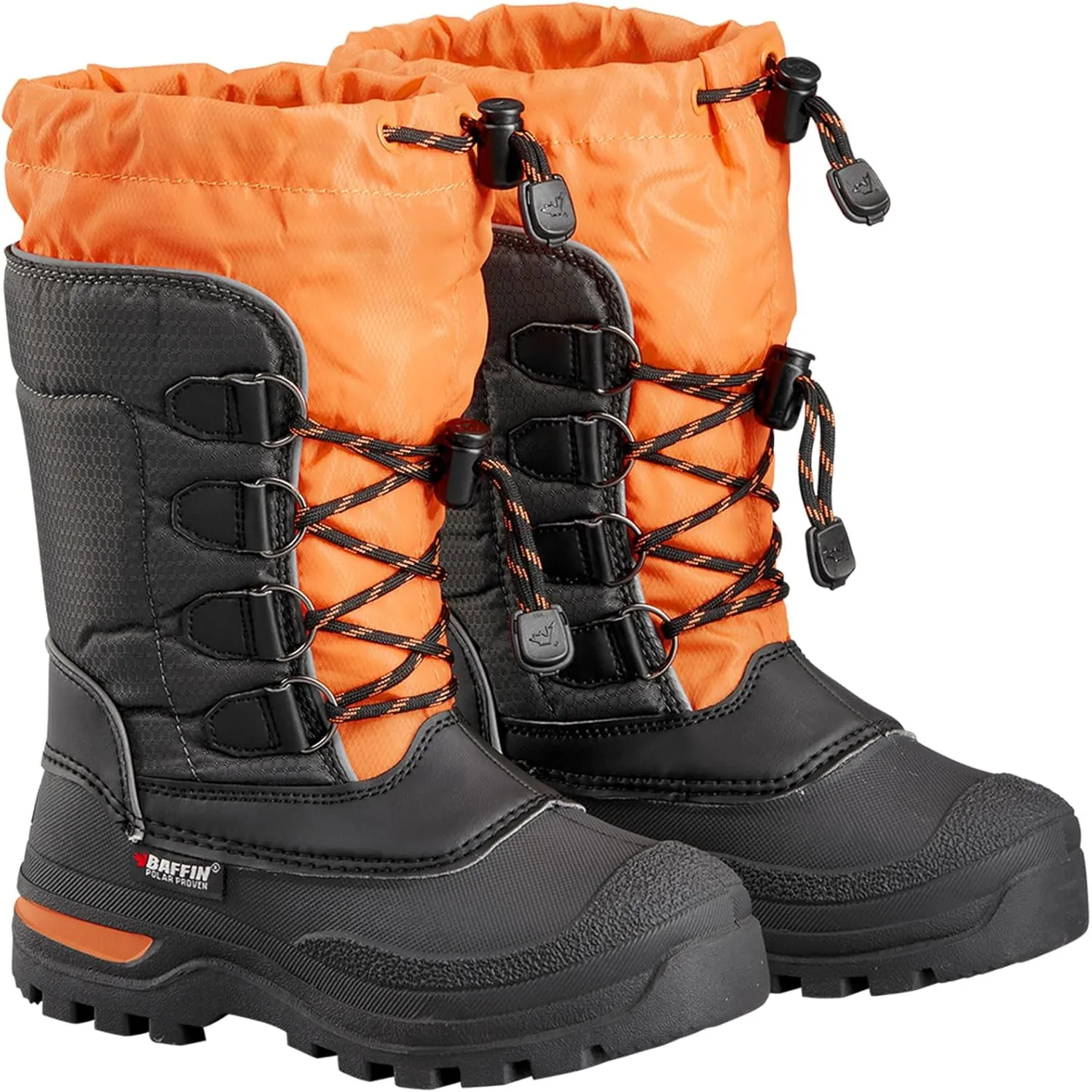 Baffin Unisex Kids' PINETREE Waterproof Insulated Mid-Calf Winter Boots w/Comfort-Fit Inner Boot System & Arctic Rubber Base