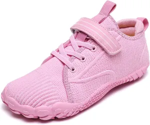 Barefoot Shoes Kids Wide Toe Box Shoes Boys Girls Footwear Zero Drop Orthopedic Minimalist Walking Sneakers for Little/Big Kids Indoor Outdoor Lightweight Running Wrestling Tennis