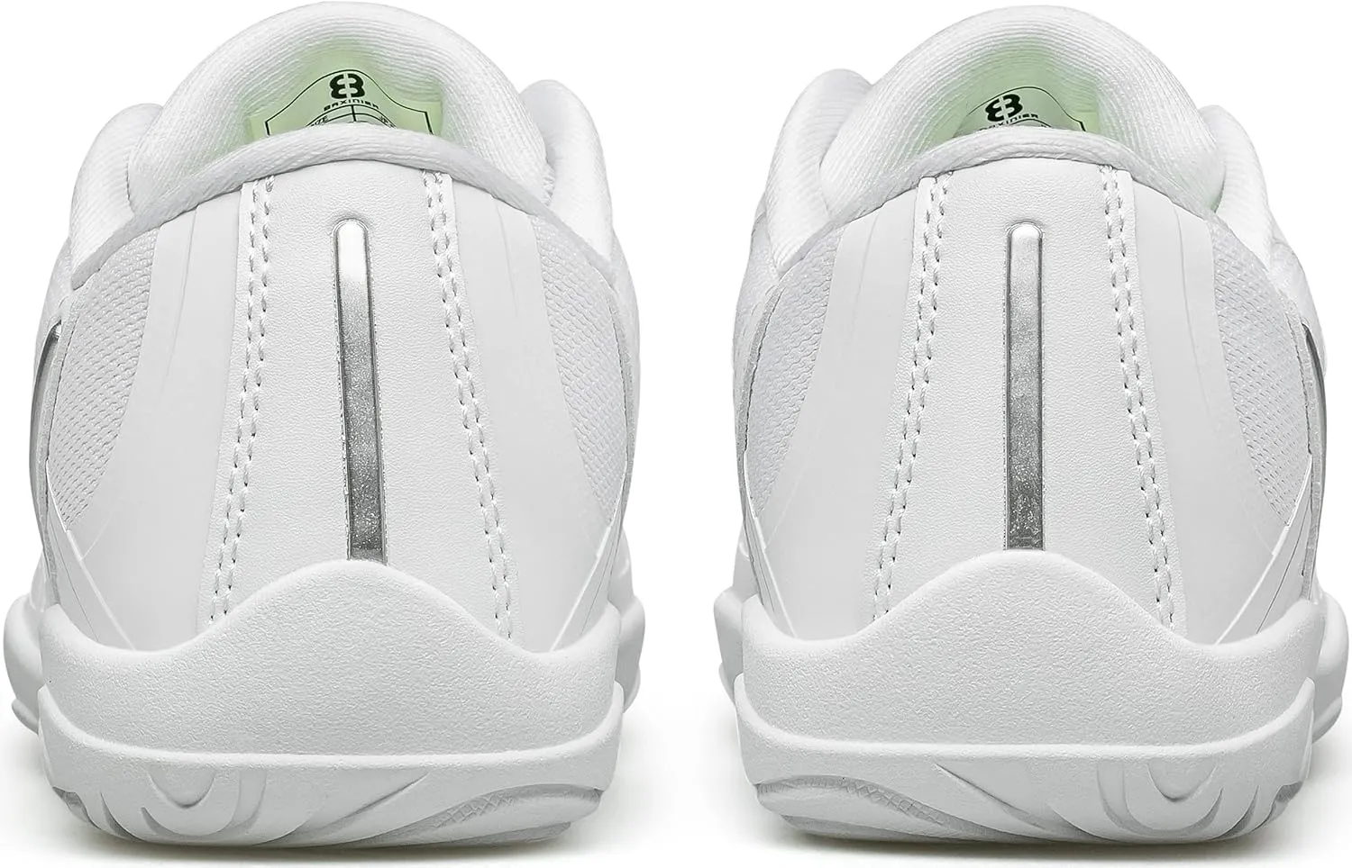 BAXINIER Girls White Cheerleading Dance Shoes Lightweight Youth Competition Cheer Sneakers Kids Training Tennis Shoes