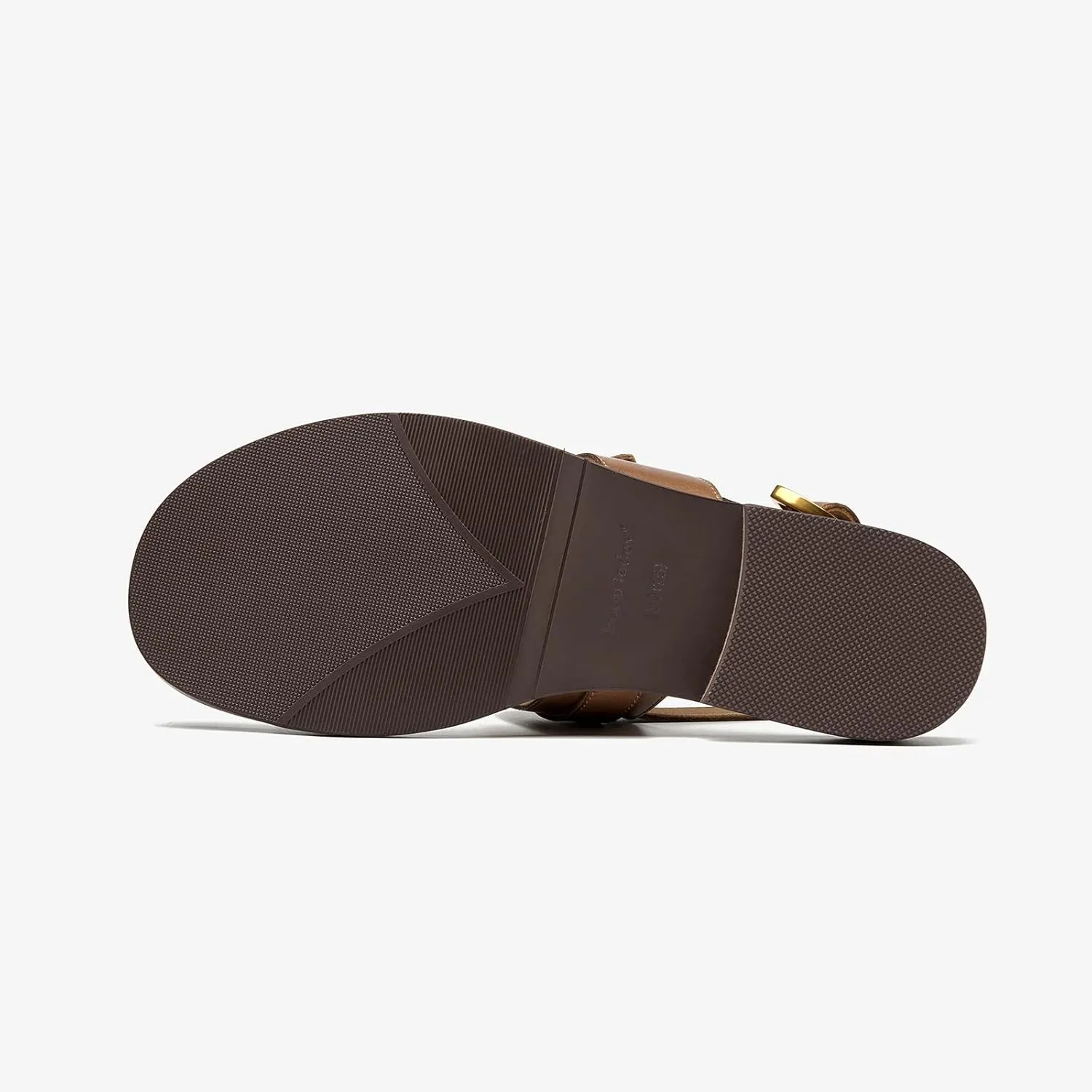 BEAU TODAY Flat Sandals for Women,Adjustable Strappy Sandals for Women,Summer Fashion Comfortable Open-Toe Wide Dress Leather Sandals for Vacation Hiking