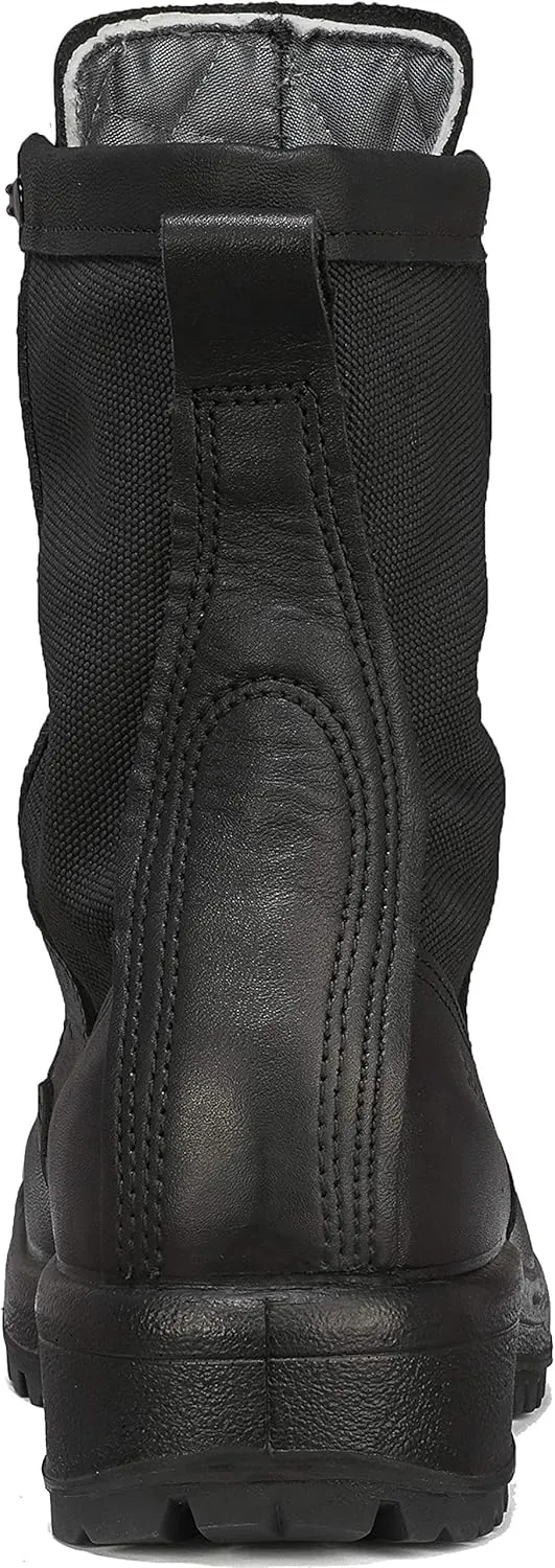 Belleville 770 8 Inch Insulated Waterproof Duty Black Tactical Boots for Men - Polishable Leather with Oil-Resistant Gore-Tex Lining and Vibram Traction Outsole; Berry Compliant