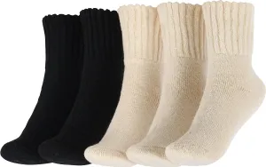 BenSorts Women's Winter Boots Socks Thick Warm Cozy Crew Socks Solid Color Gifts
