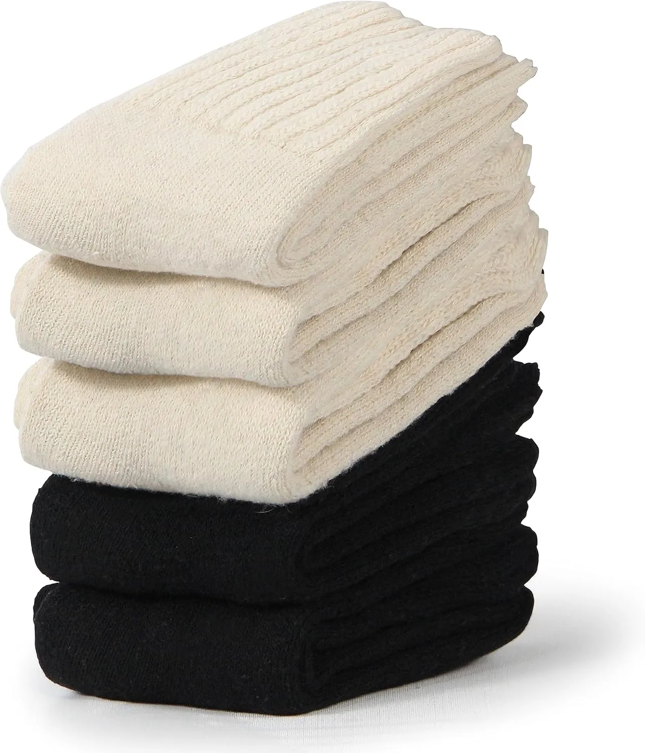 BenSorts Women's Winter Boots Socks Thick Warm Cozy Crew Socks Solid Color Gifts