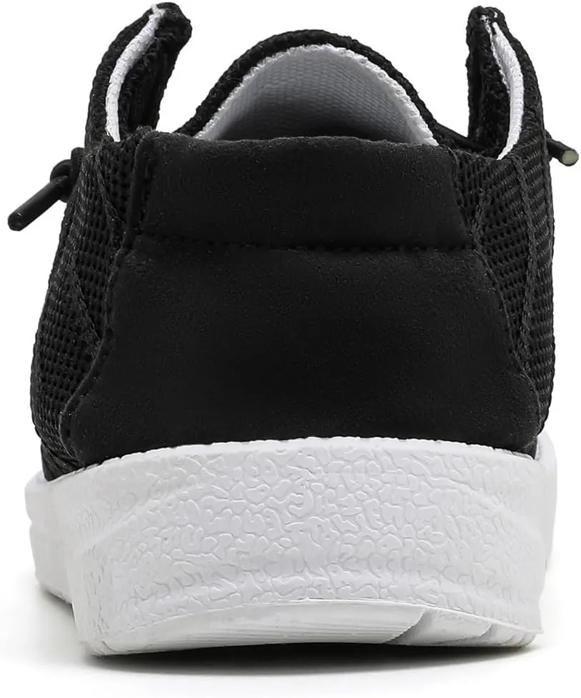 Betrue Kids Boys Girls Breathable Loafers Slip-On Casual Canvas Boat Shoes Lightweight Lace Up Loafers(Little Kid/Big Kid)