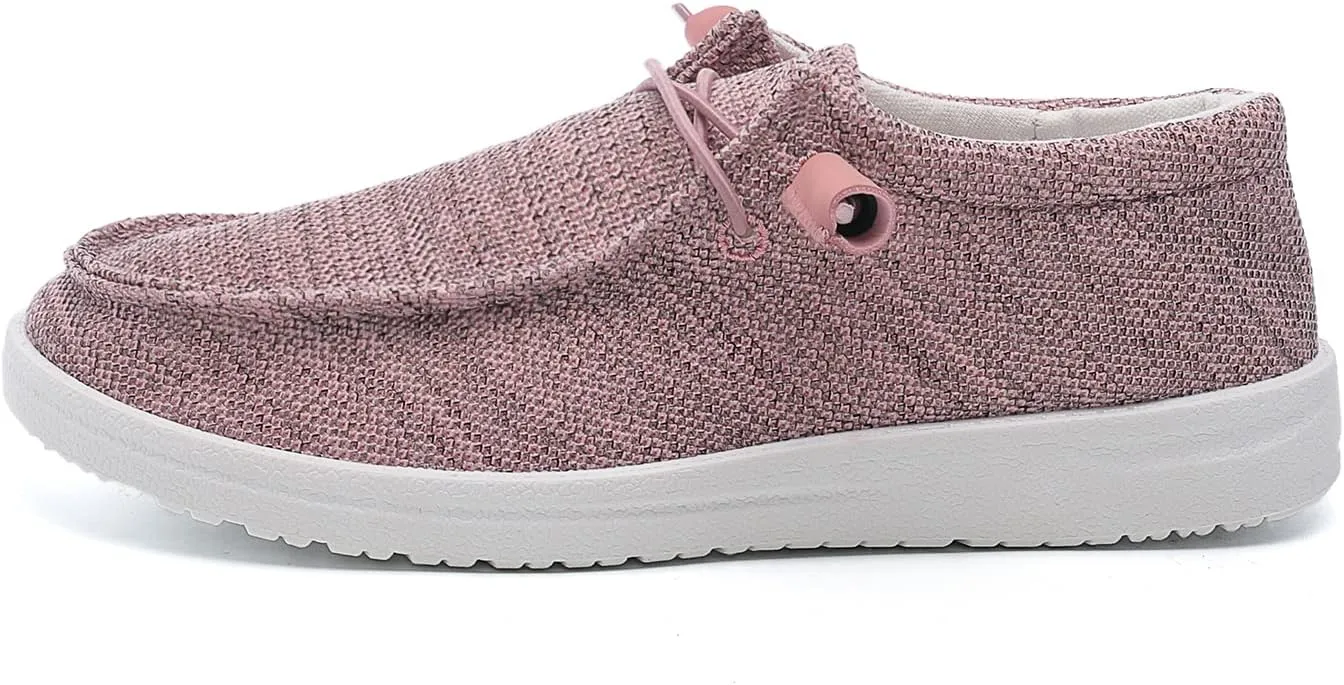 Betrue Lightweight Boat Shoes for Women, Womens Casual Loafers, Womens Slip On Deck Shoes, Breathable Canvas Sneakers for Women