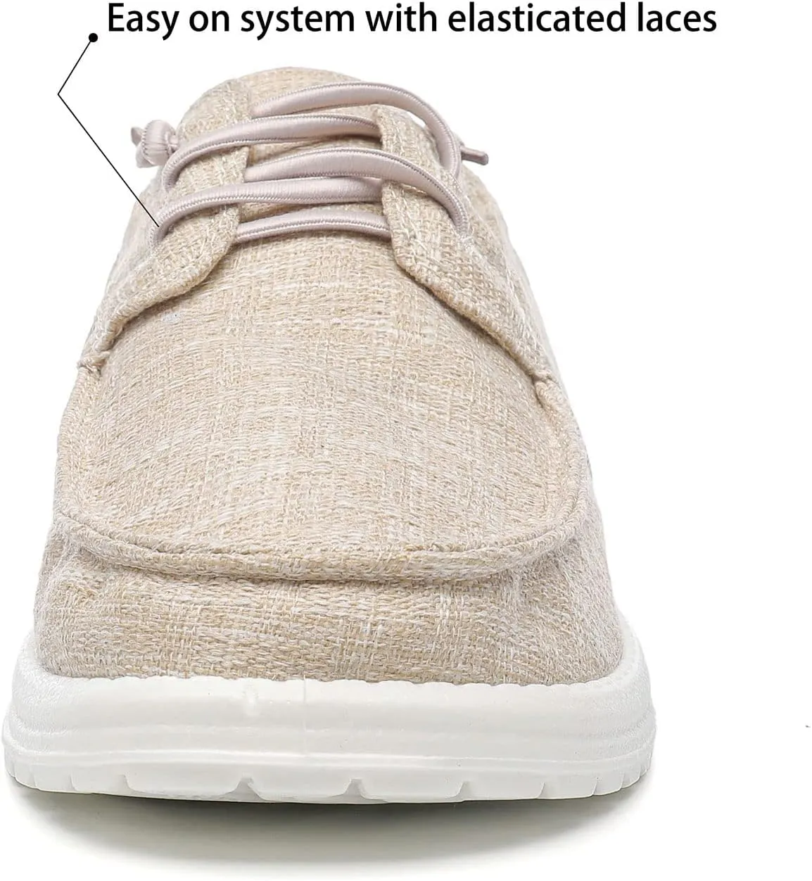 Betrue Men's Lightweight Soft Deck Shoes, Cotton Canvas Loafers for Casual Occasions