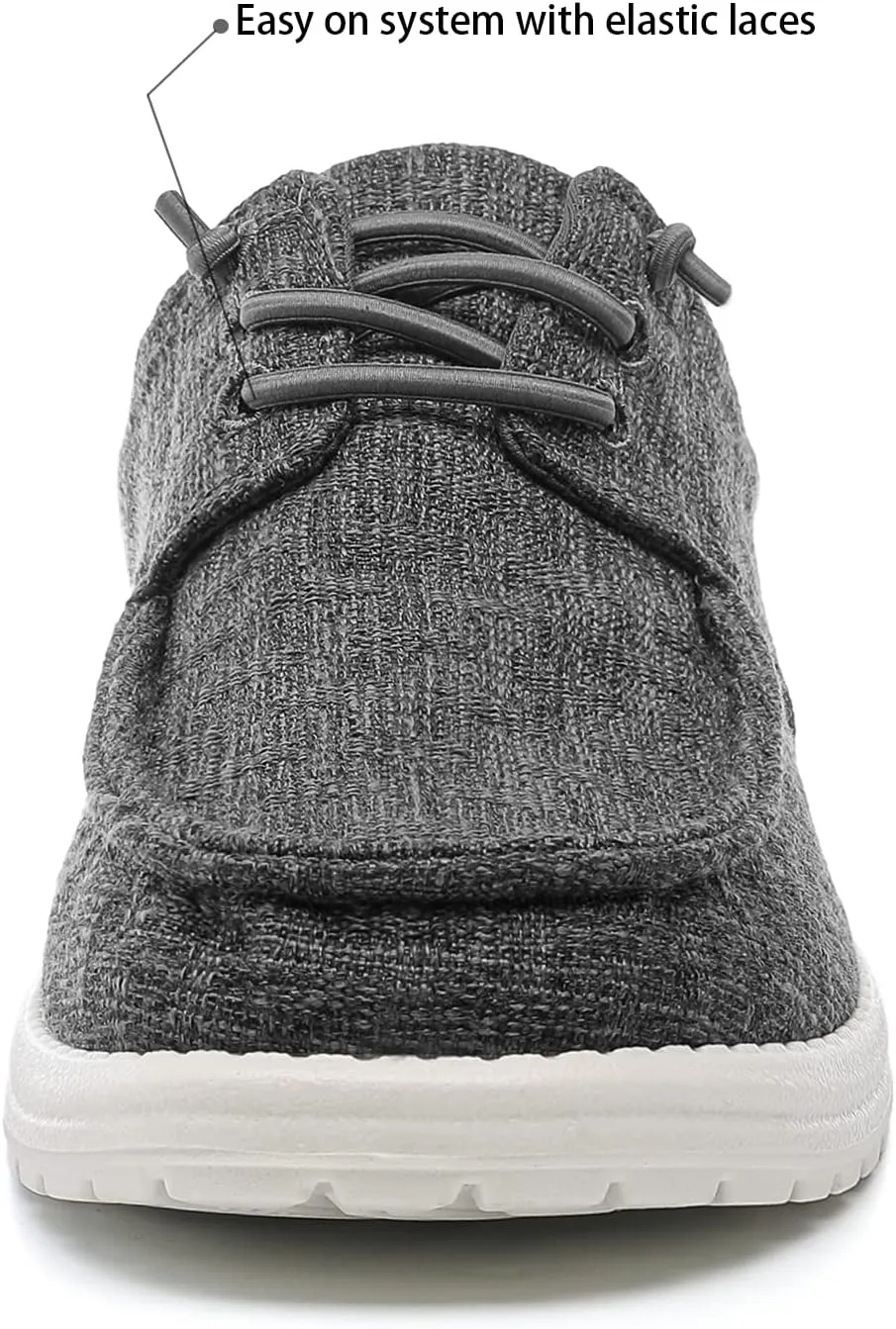 Betrue Men's Lightweight Soft Deck Shoes, Cotton Canvas Loafers for Casual Occasions