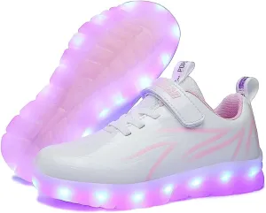 BFOEL Spider Light up Shoes for Boys Girls Walking Sneaker with USB Charging Birthday Thanksgiving Christmas Day Best Gift