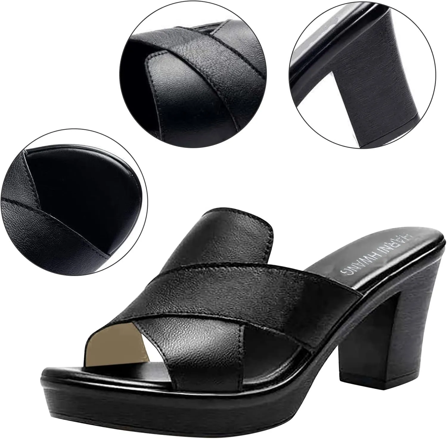 Block Heel Sandals for Women 2 Inch Low Heel Sandals Women Dressy Comfortable Wedge Open Toe Wedding Ankle Strap Shoes