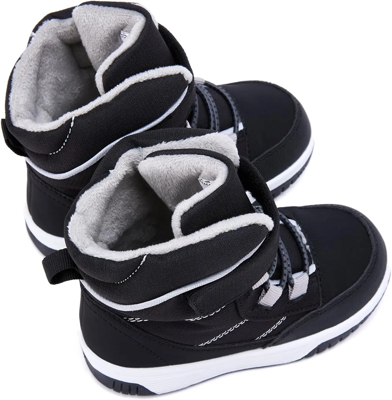 BMCiTYBM Toddler Snow Boots Boys Girls Winter Warm Shoes High Top Outdoor Sneakers for Cold Weather