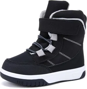 BMCiTYBM Toddler Snow Boots Boys Girls Winter Warm Shoes High Top Outdoor Sneakers for Cold Weather