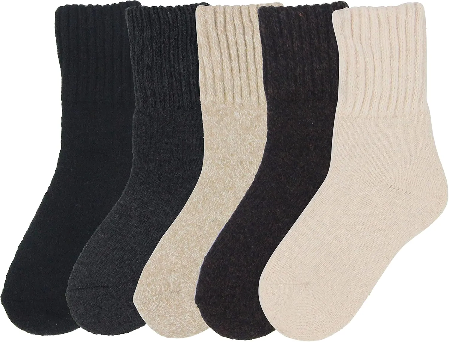 BomKinta Boot Socks for Women Winter Solid Thick Warm Socks Cozy Crew Socks Christmas Gift