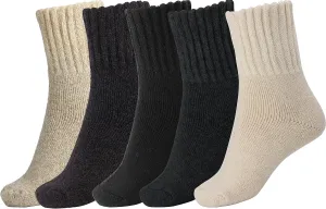 BomKinta Boot Socks for Women Winter Solid Thick Warm Socks Cozy Crew Socks Christmas Gift