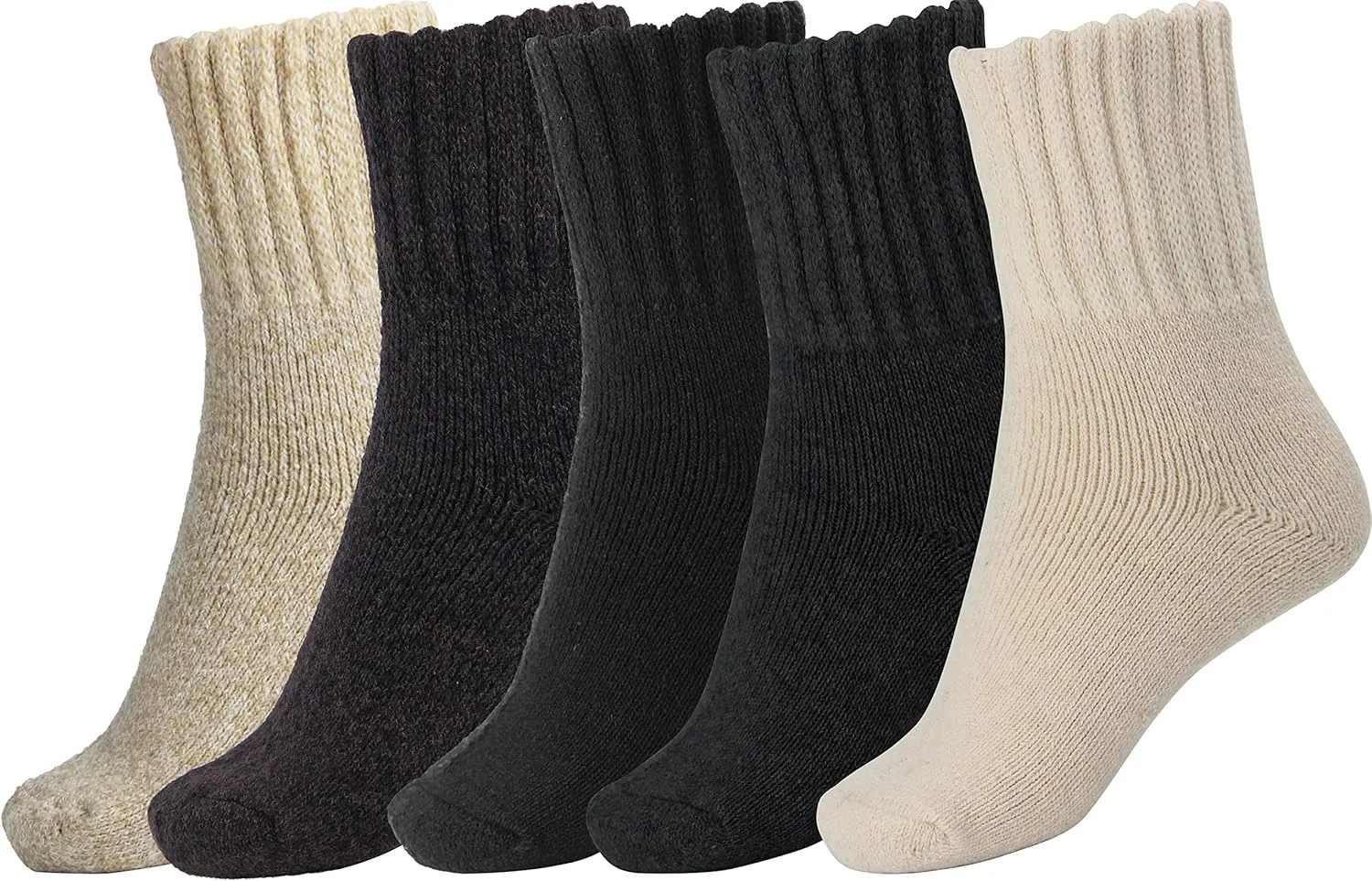 BomKinta Boot Socks for Women Winter Solid Thick Warm Socks Cozy Crew Socks Christmas Gift