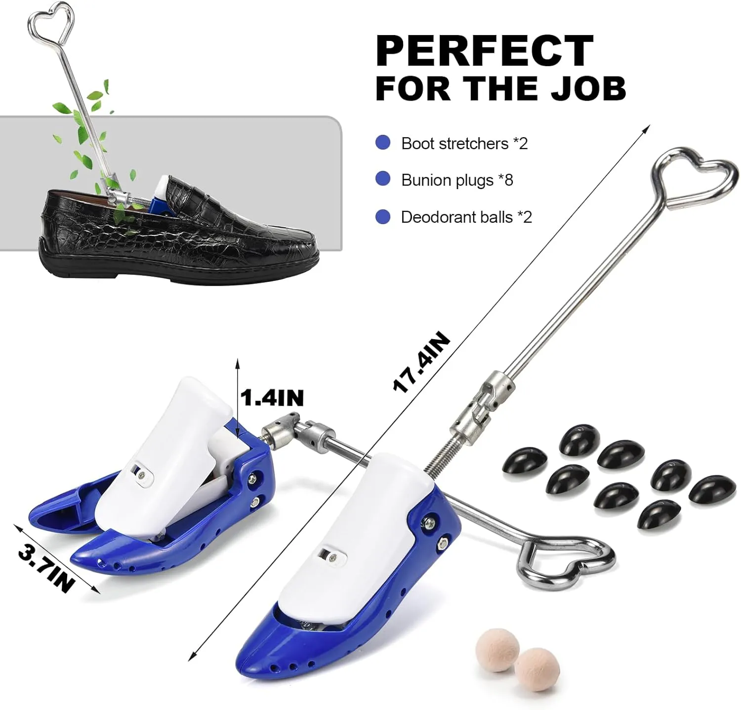 Boot Stretchers for Cowboy Boots Thick Wide Feet, Adjustable Men Women Shoe High Instep & Width Toe Box Expander