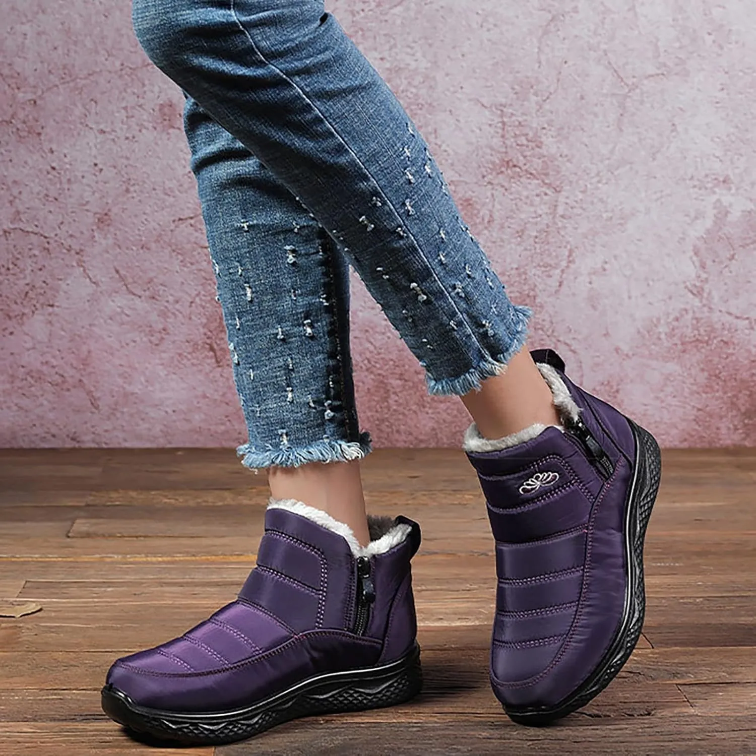 Boots Woman Boots Fashion Casual Shoes Men's Snow Boots Cotton Shoes Winter Padded Warm Women's Boots