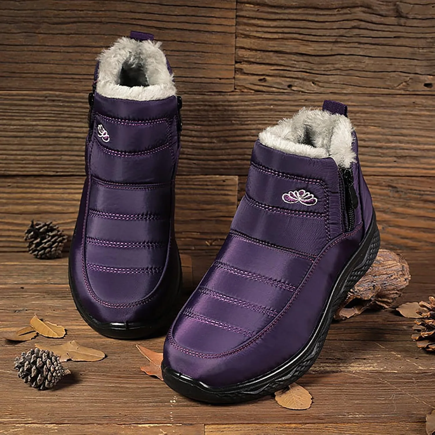 Boots Woman Boots Fashion Casual Shoes Men's Snow Boots Cotton Shoes Winter Padded Warm Women's Boots