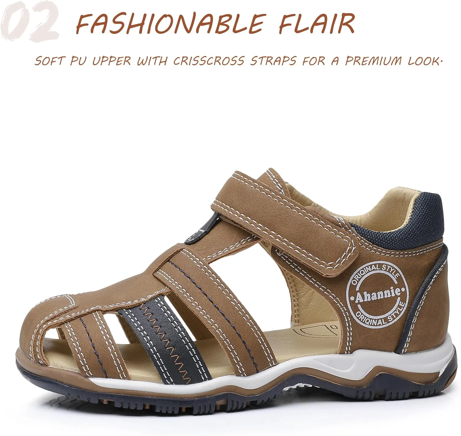 Boys Girls Sandals, Toddler Little Kids Closed Toe Fisherman Summer Sandals