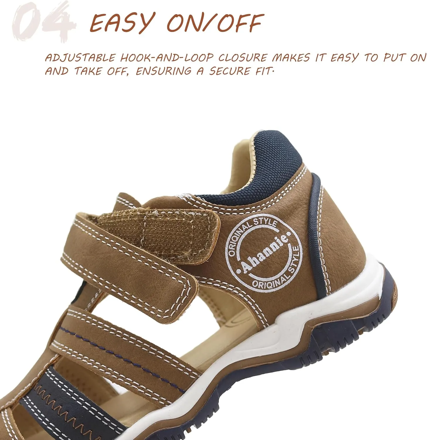 Boys Girls Sandals, Toddler Little Kids Closed Toe Fisherman Summer Sandals