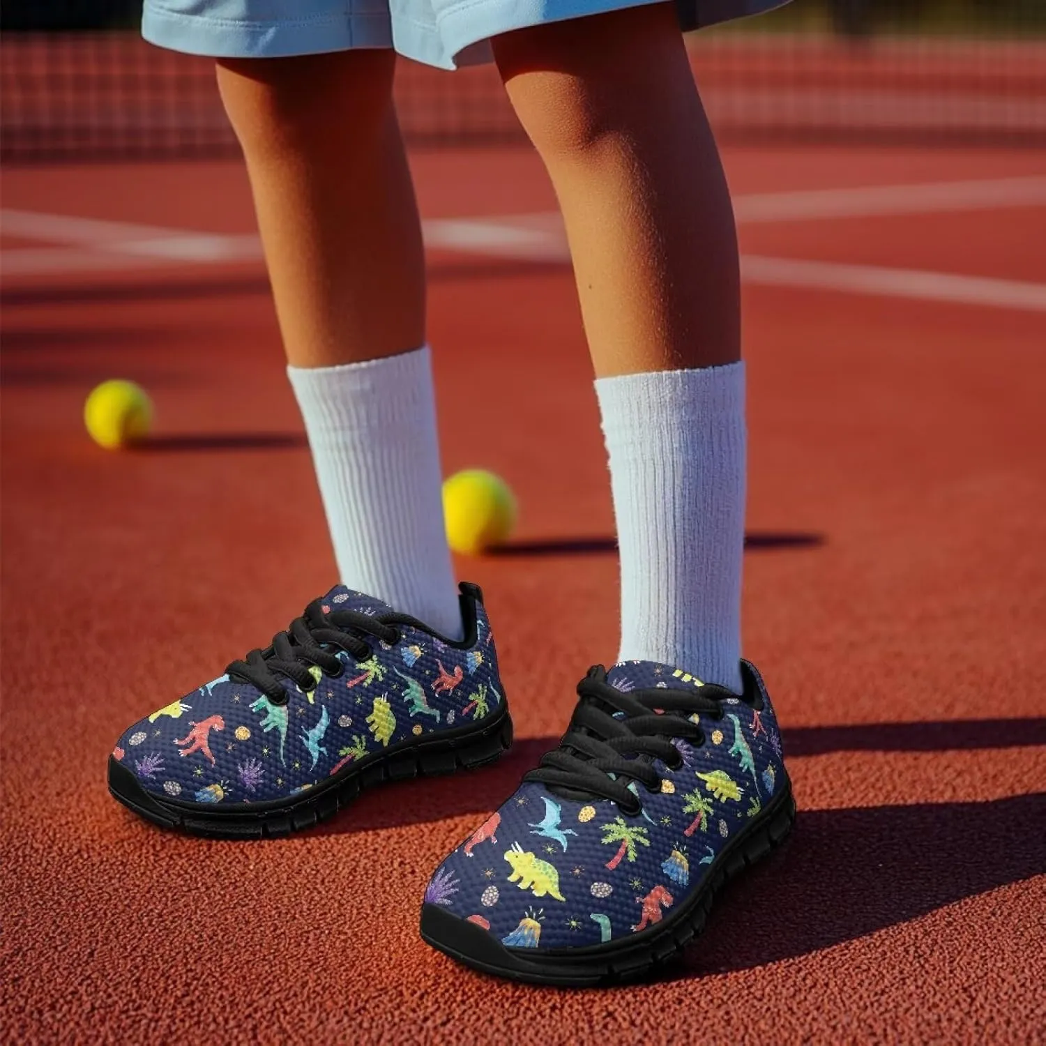 Boys Tennis Shoes Breathable Mesh Little Kid Running Sports Shoes