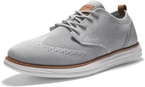 Bruno Marc Men's KnitFlex SmartCraft Mesh Oxfords Sneakers Casual Dress Lace-Up Lightweight Walking Shoes
