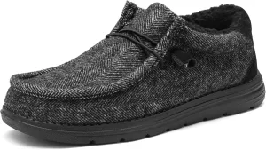 Bruno Marc Men's Slip-on Faux Fur Lined Loafers Casual Shoes