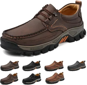 bumuam Shoes for Men, Lightweight Breathable Casual Sneaker, Slip on Shoes for Men Work Loafers, Orthopedic Shoes, for Travel, Camping, Running