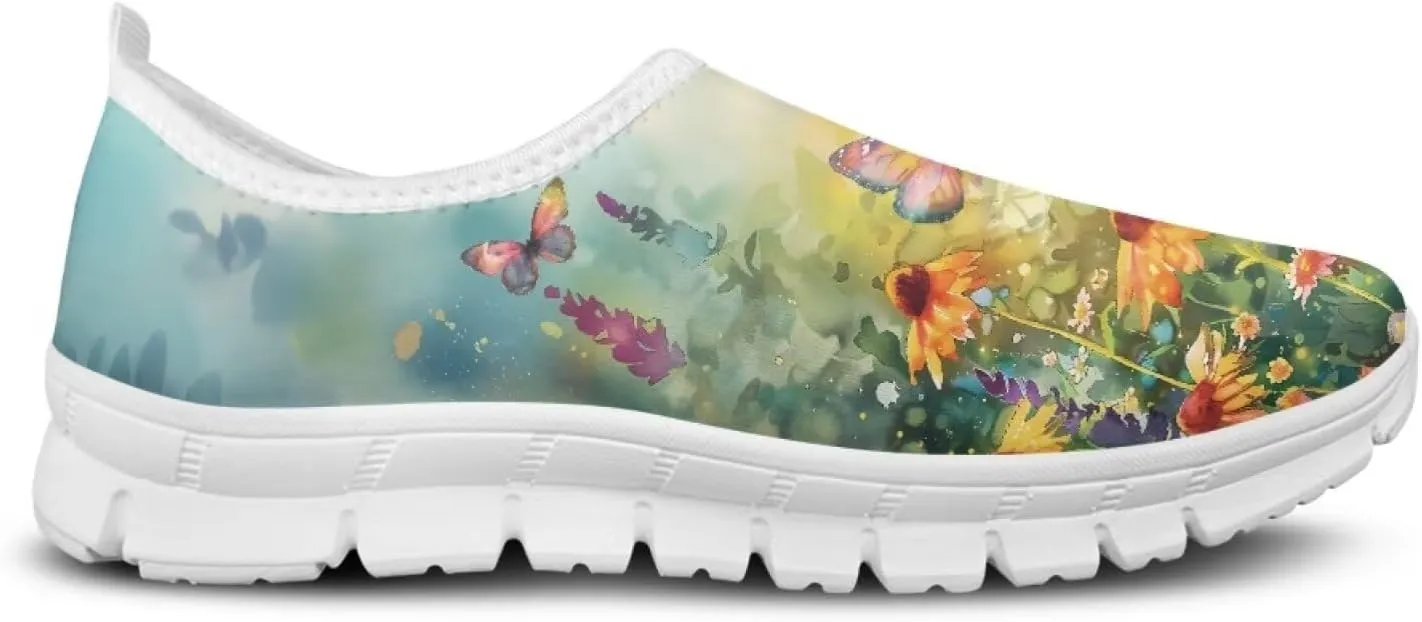 Butterfly Loafers for Women Casual Dress Work Shoes Slip-On Business Work Outdoor Sneaker