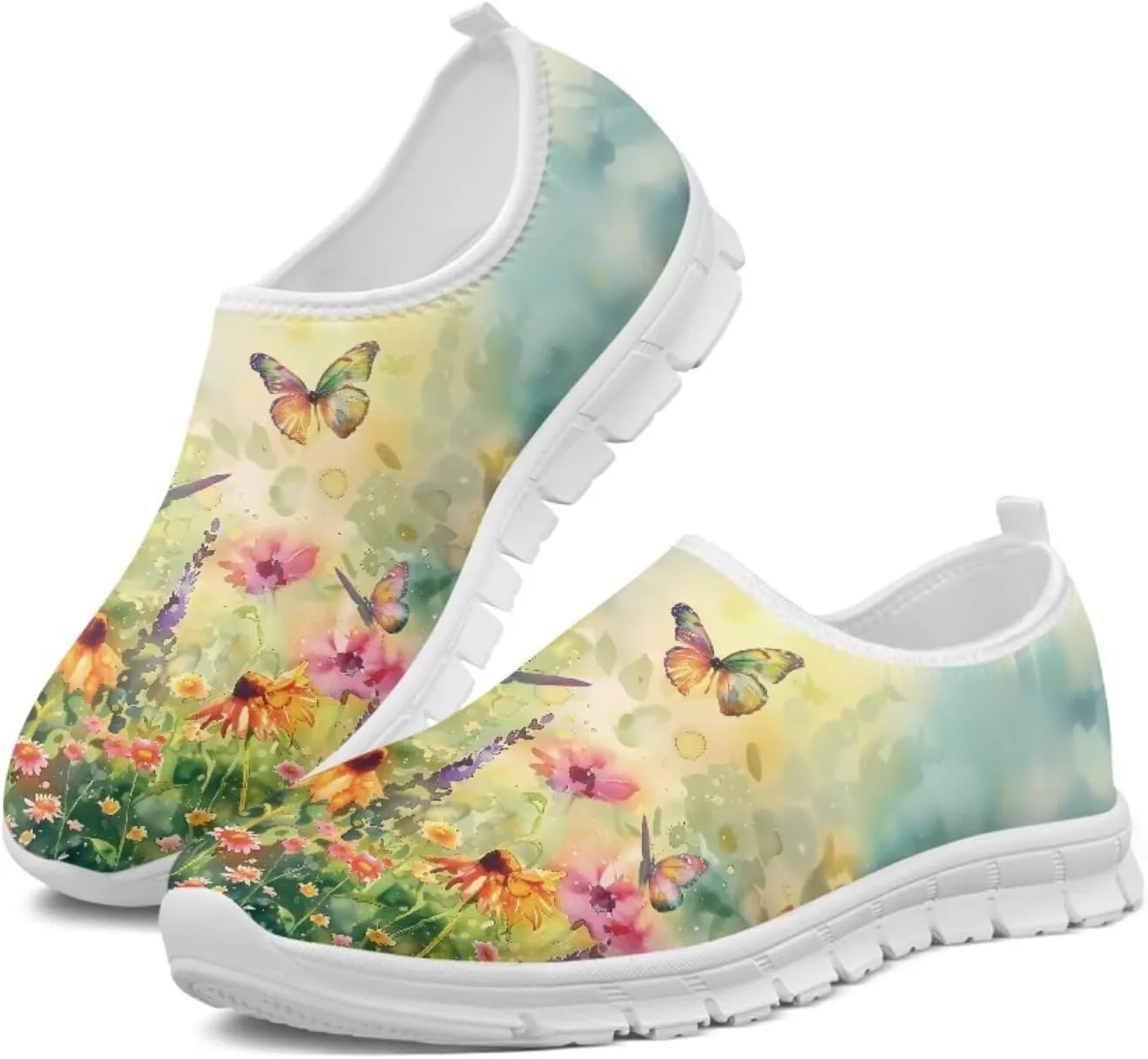 Butterfly Loafers for Women Casual Dress Work Shoes Slip-On Business Work Outdoor Sneaker
