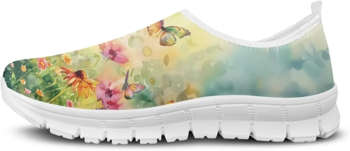 Butterfly Loafers for Women Casual Dress Work Shoes Slip-On Business Work Outdoor Sneaker