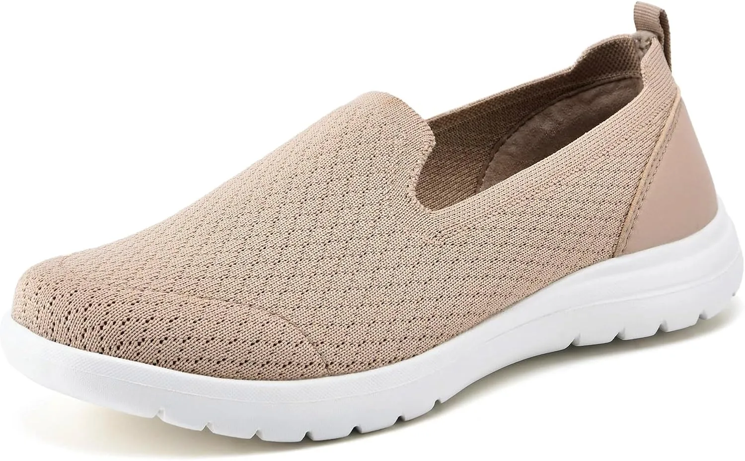 Buyrew Loafers for Women Comfort Slip On Walking Shoes Knit Dressy Comfortable Business Casual Work Flats