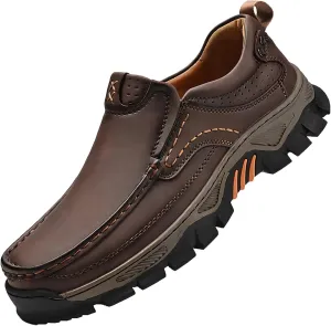 Caipcmall Mens Orthopedic Shoes Slip On, Mens Hands Free Slip in Loafers Caipcmall Shoes