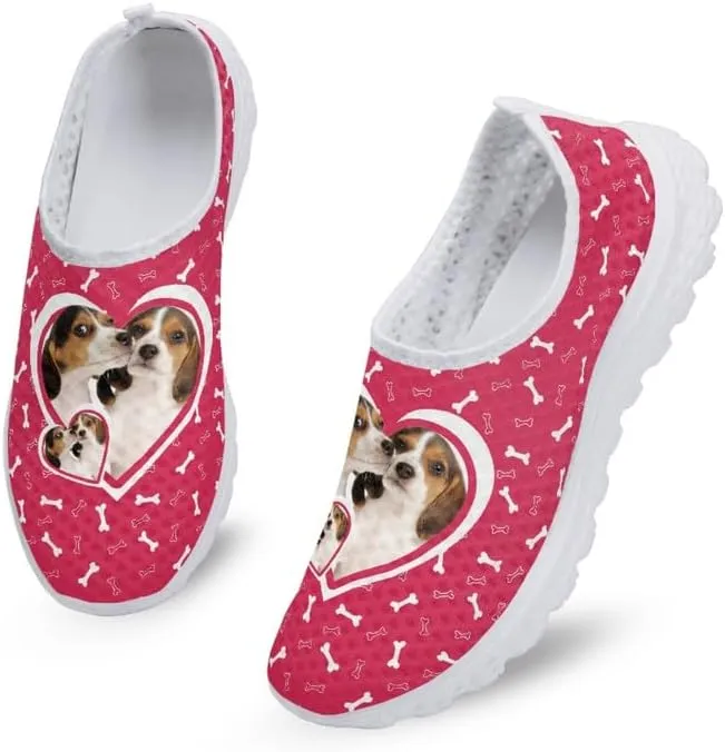 Cardinal Bird Women Sports Athletic Walking Work Shoes, Comfortable Easy Mesh Shoes, Footwear Sole Loafers