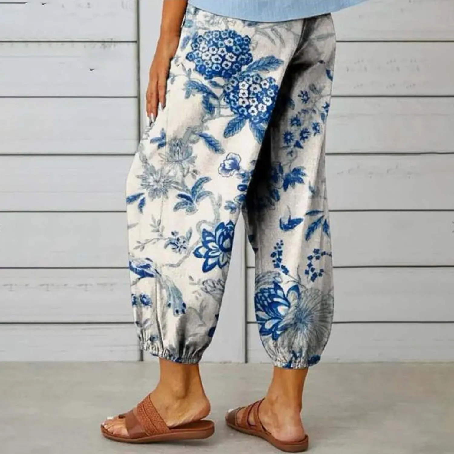 Casual Linen Pants for Women Wide Leg Long Pant Trousers with Pocket Comfy Casual Linen Clothes Women Linen for Women