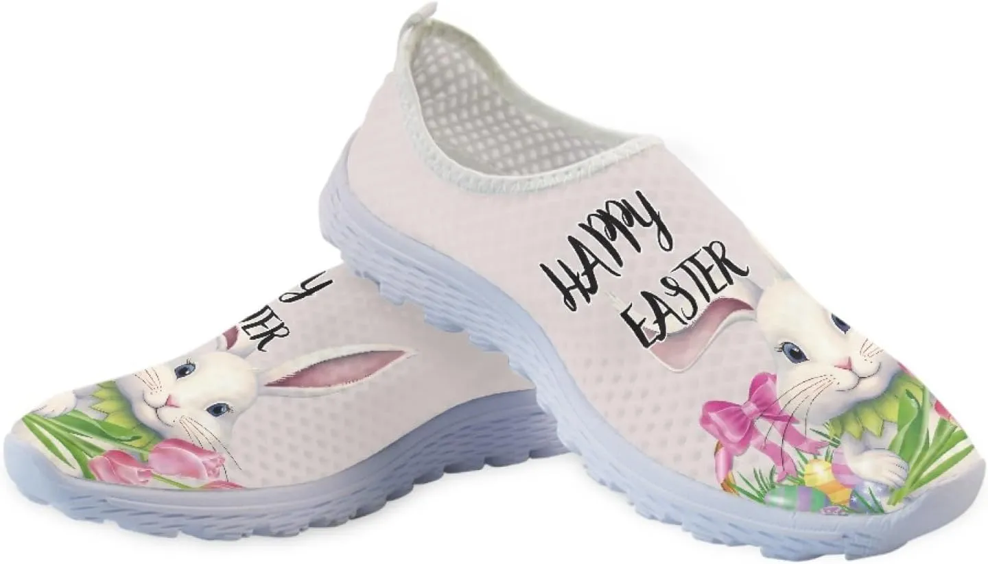 Casual Slip On Flats Sneakers for Women's Air Mesh Running Shoes Outdoor Sport Training Shoes Non Slip Lightweight Breathable Fashion