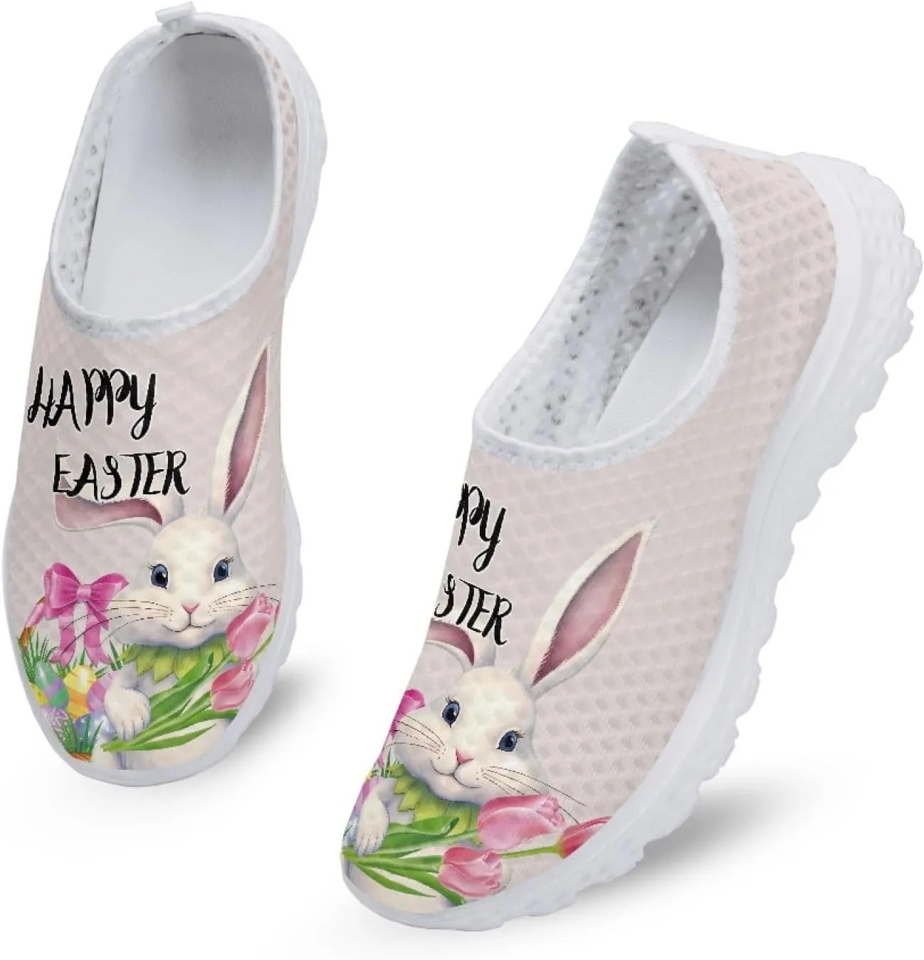 Casual Slip On Flats Sneakers for Women's Air Mesh Running Shoes Outdoor Sport Training Shoes Non Slip Lightweight Breathable Fashion